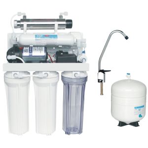 50GPD Reverse Osmosis Water Filtration System FCS Membrane 50 / 60HZ