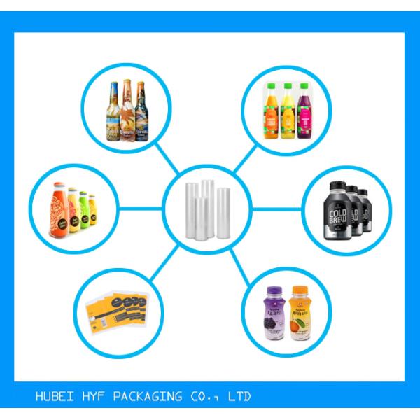 Soft Transparent OPS Shrink Film Wrap For Printing Labels Shrink Sleeve