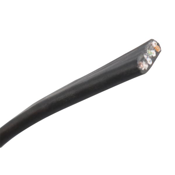 7*0.12mm Flat 40Gbps Copper Patch Cords 26AWG SSTP Cat 8 Patch Cable