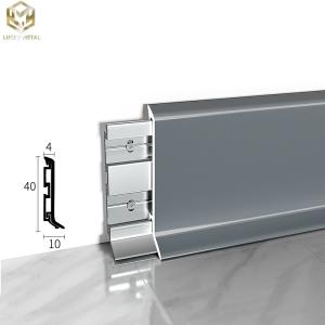 Buy cheap Extrusion Architectural Skirting Boards Aluminium Profile OEM product