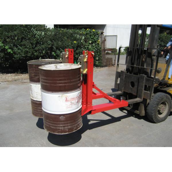 Two Drums Fork Lift Attachment 720kg Forklift Attachments For Lifting