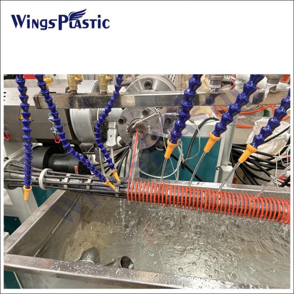 Plastic Pvc Suction Reinforced Spiral Hose Tubing Extrusion Making Machine Production Line