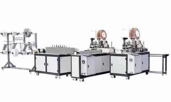 Quality Fully  Automatic Face Mask Making Machine 3160 * 800 * 1400mm  With 3 Line for sale