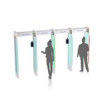 Temperature Measuring and Face Recognition Security Check Gate