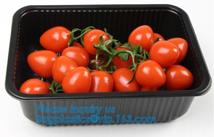 Blister large clear plastic fruit container with lid for fruit packaging,blister fruit box /container/ fruit Tray/ Clear