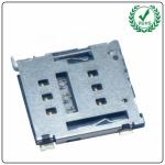 Intelligent Equipment Memory Nano Sim Card Connector 6Pin H1.5mm With Detect