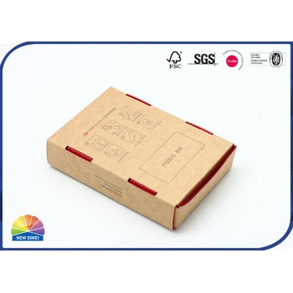 Reusable Thick E Flute Corrugated Mailer Box Matt Varnishing Kraft Paper Boxes