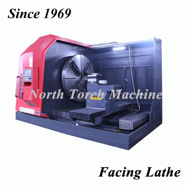 Quality Metal Cnc Automatic Lathe Machine Flat Bed Geared Engine Facing Flange Surface for sale