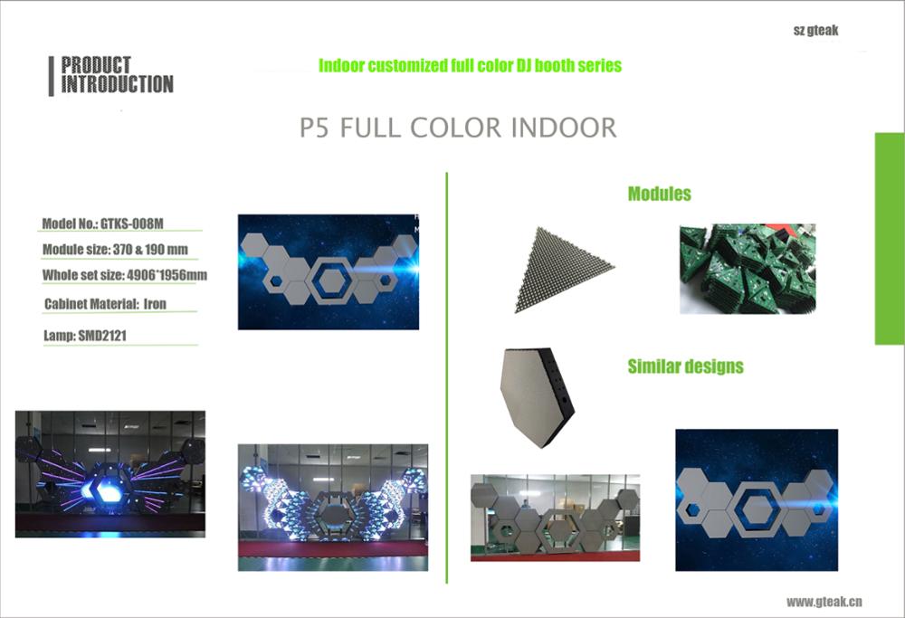 Mooncell led display control card led dj booth table