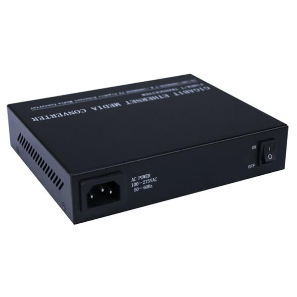 IP30 QoS SNMP Fiber Optical Converter 10/100/1000 Gigabit 4 Rj45 1.25Gbps