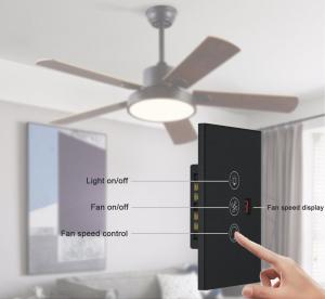 Buy cheap Glomarket Tuya Wifi Smart Fan Switch Tuya Smart Switch Fan Speed Light On Off Voice Control Control Switch EU /US Standard product