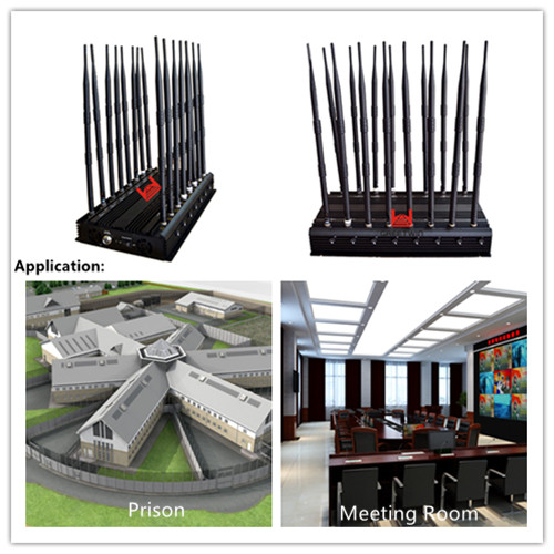 16 Band Lojack 173MHz Cell Signal Jammer Heat Sink Case Multi Purpose