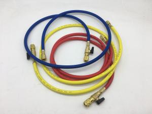 R410/ R32 Refrigerant Charging Hose With Ball Valve Fitting For Manifold Gauge