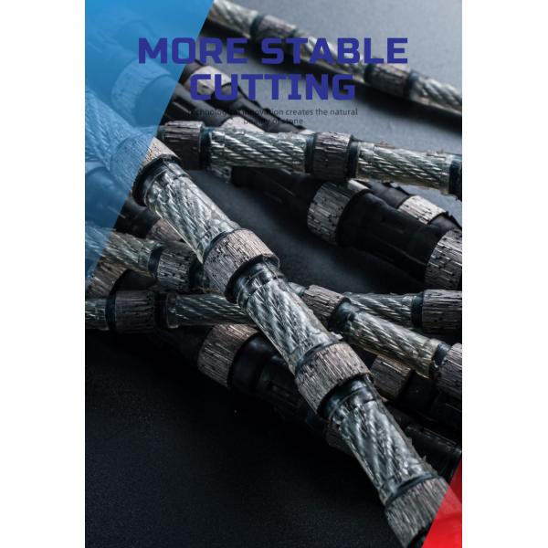 Rubber Spring Diamond Wire Saw for High Production Granite Marble Quarrying Mining