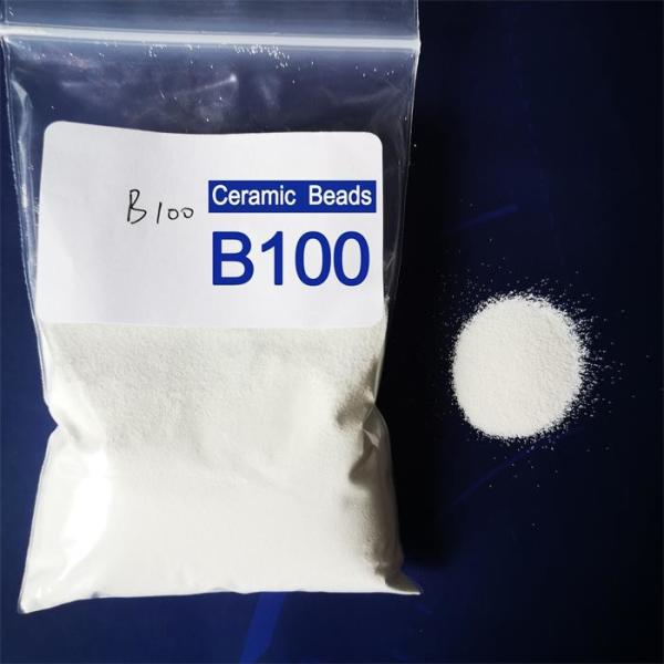 Quality B100 Ceramic Beads Size 106-180 μM For Sandblasting Matte Finish Of Notebook Computer for sale