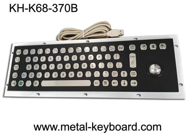 Quality Stable Performance Industrial Metal Computer Keyboard , Well Compatible Trackball Keyboard for sale
