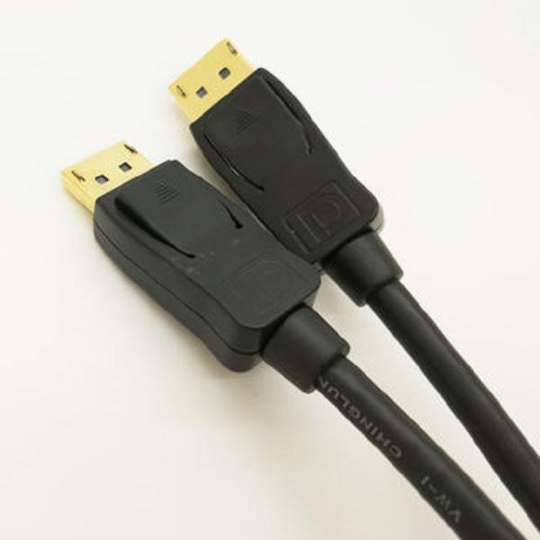 Quality Black PVC Jacket Bidirectional 6.6FT Dp To Dp Cable for sale