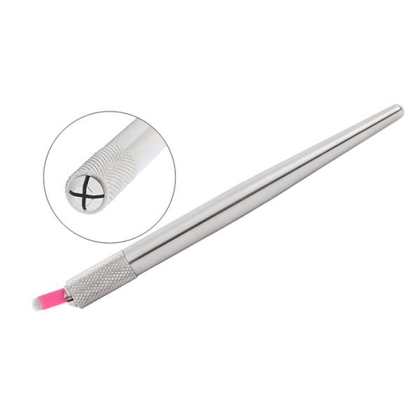 Microblading Permanent Stainless Steel Makeup Eyebrow Tattoo Heavy Silver Manual Eyebrow Tattoo Pen