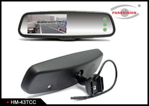 Security Wireless Car Rearview Mirror With Front And Rear View Camera 