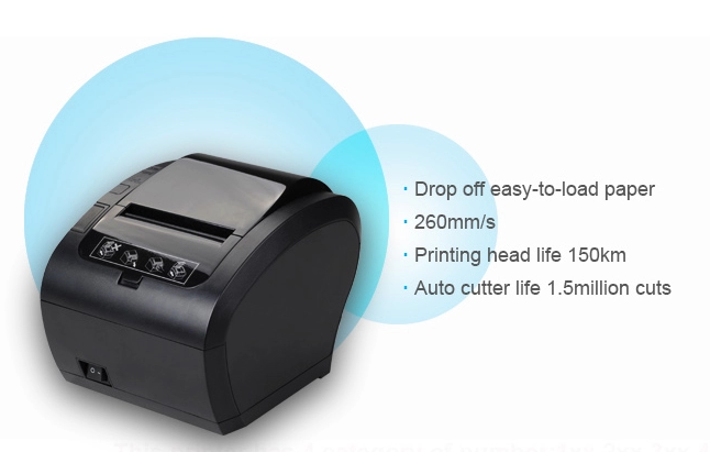 80MM Pos Thermal Receipt Printer with Lan Usb Serial Port Wifi