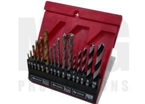 Tin Coated Left Handed Drill Bit Multi Drills Set High Speed Steel Concrete Edge Ground