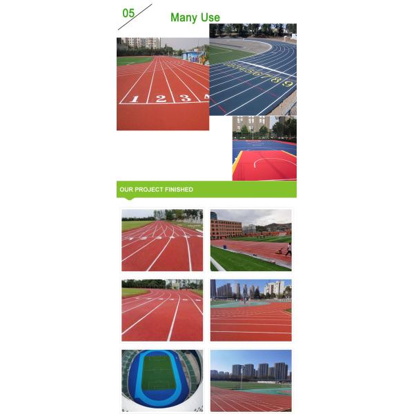 Unisport 9mm-13mm Thickness Full PU Running Track Athletic For Stadium