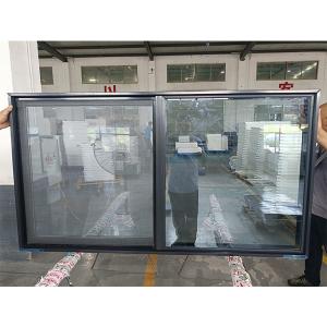Buy cheap Gray Anthracite UPVC Balcony Sliding Window Crescent Lock product