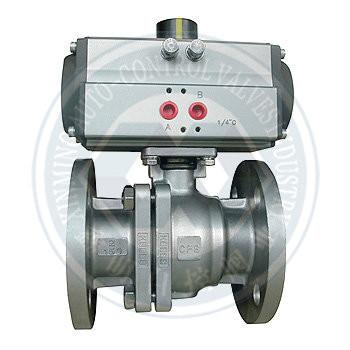 Quality Double action  or spring return rack and pinion pneumatic rotary actuator control valves for sale