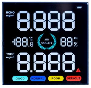 Buy cheap VA Air Detector Negative LCD Display VDD 4.5V Negative Transmissive LCD product