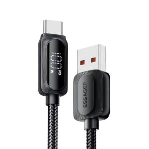 Cotton Yarn USB A To Type C Cable 100W ESSAGER ES-X57 Series