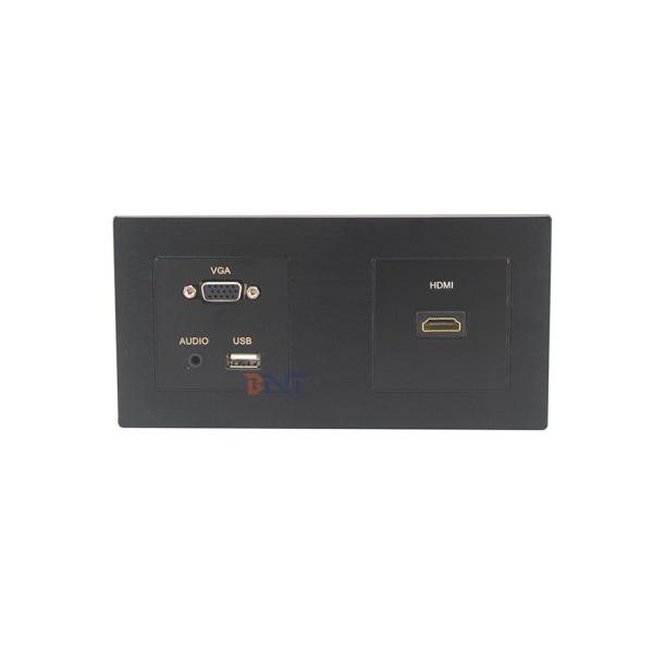 Stainless steel multimedia wall mount media plate electrical wall socket with usb port
