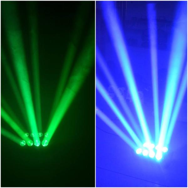 Colorful Double Row Spider Led Beam Light , Dj Moving Head Lights Full Range Dimmer