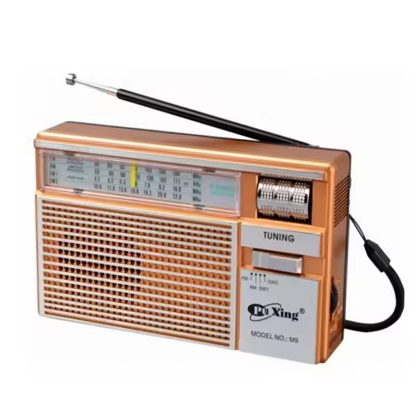 AM/FM Portable Radio Player With Built-In Speaker Delivers Crisp And Clear Sound Quality