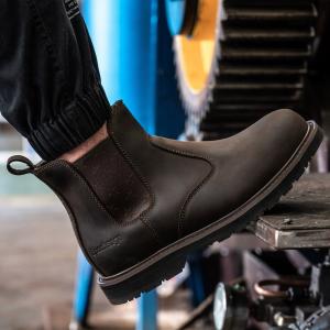 China Classic Round Toe Waterproof Woodland Chelsea Fashionable Work Footwear on sale