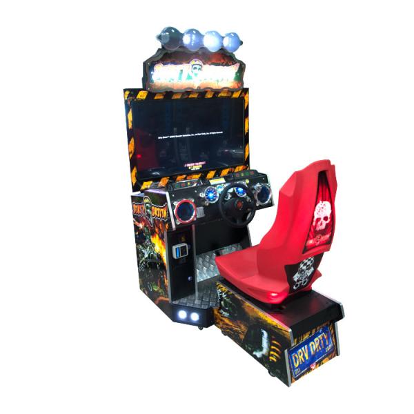 Quality Coin Operated Racing Game Machine , Dirty Drivin Arcade Machine With 42" LCD for sale