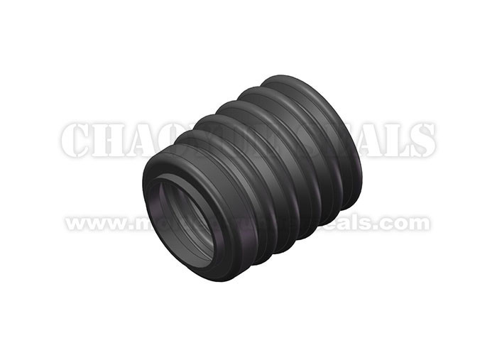 Bur Removed Dust Boots Black EPDM Rubber Grommet Seal Ozone Resistance For Reciprocating Drawing Shaft