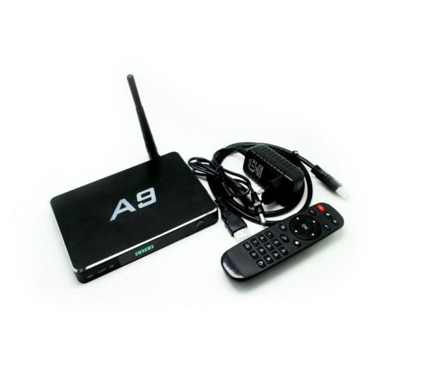 Quality Black A9  Amlogic S905X Quad Core ARM Coretex-A53 2G/16G Android 6.0 Marshmallow TV Box for sale