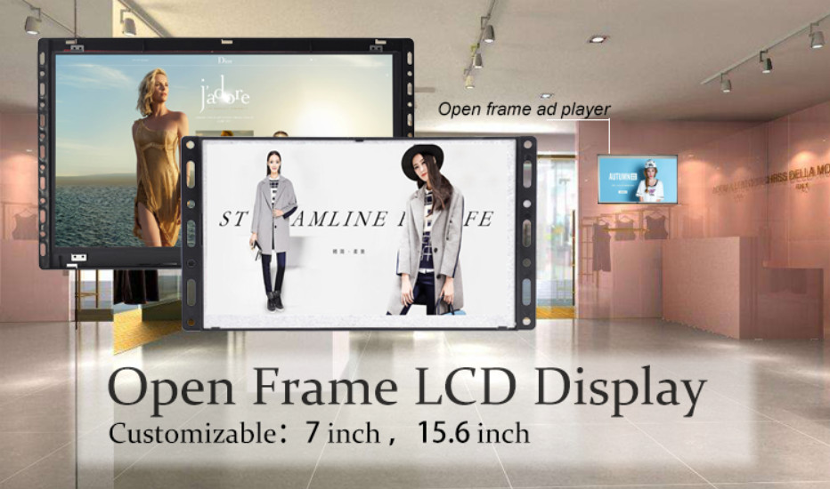 Wall Mounted 10.1 Inch Open Frame LCD Display Digital Signage