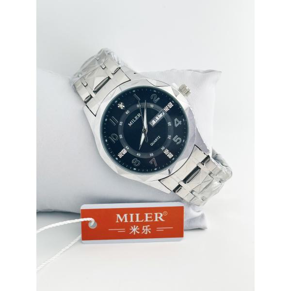 ML 1003 Original Quartz Movement Men's Montre Diamond Dial Daily Waterproof Wristwatch Dual Calendar Function Watches