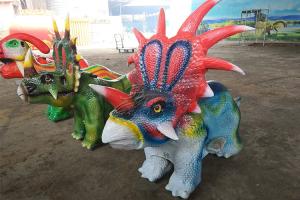 Simulation Styracosaurus Dinosaur Battery Car With Remote Control Mode