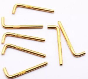 Buy cheap 12V Terminal Electrical Pogo Pins 90 Deg Bending High Voltage Pogo Connector Pin product