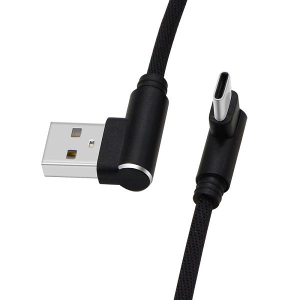 Quality 2.4A Fast Charge Mobile Phone Cables 1m Fiber Material Bent Adapter Game Partner for sale