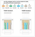 UTP Cat5e/Cat.6 Keystone Jack 110 IDC Type Networking Wall Plate by Exact Cables