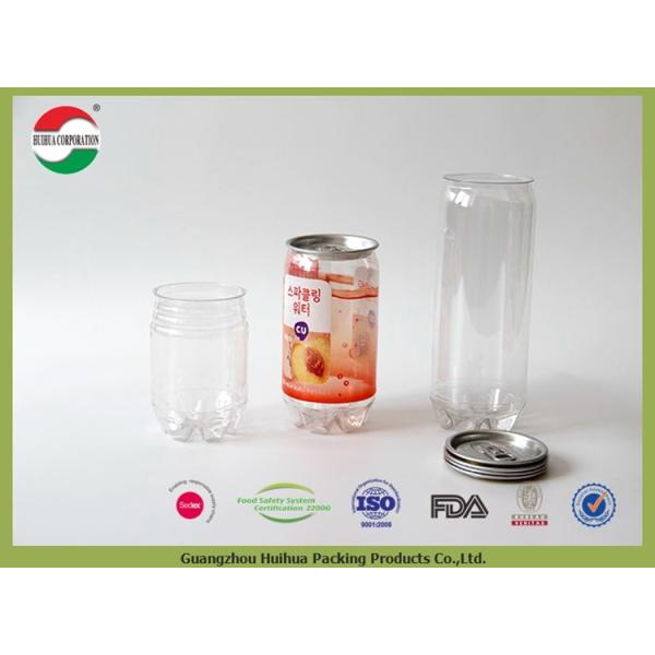 250ml / 340ml / 500ml BPA Free PET Beverage Cans For Soda Juice Packaging