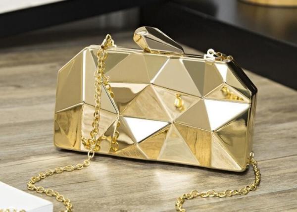 Quality 17*10*3.5cm Metal Purse Frames With Chain Loops for sale