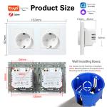 Tuya Zigbee Smart Socket With 3500w Timer Function Type 153 EU Standard