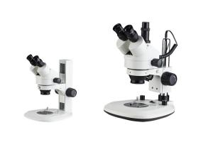 Long Working Distances Trioncular Zoom Stereo Microscope With Zoom Ration 6.4x