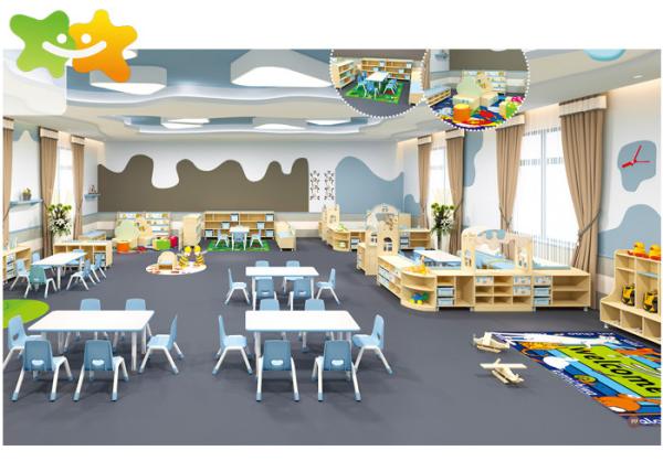 Quality Combinable Community Preschool Furniture Set Humanization Design Cute Appearance for sale