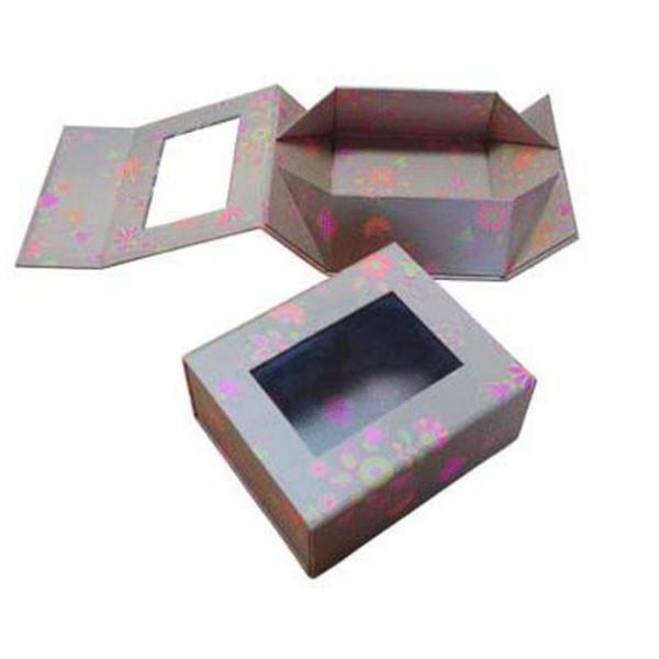 custom pvc window gift folding box luxury wedding dressing foldable packaging box