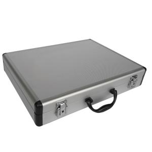 China Aluminum Document Case Small Size 360X220X80mm In Silver Aluminum Business Case For Men on sale